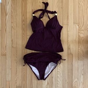 Victoria's Secret Plum Tankini Swim Set
